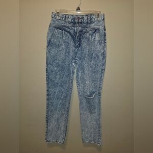 Brittania Vintage 80s Acid Wash Mom Jeans